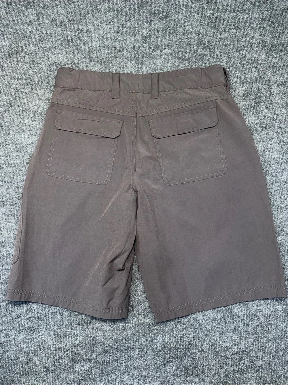 Huk Men's Brown Cargo Shorts with Zip Pocket